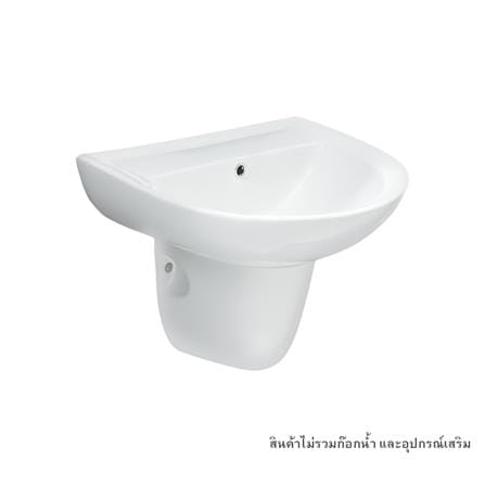 อ่างล้างหน้าพร้อมขาตั้งครึ่ง HAFELE 495.60.966 สีขาว_0
