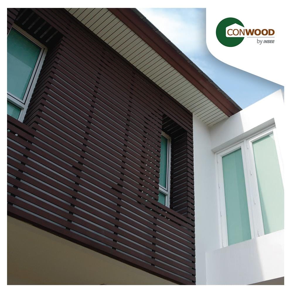 ไม้บังตา CONWOOD หน้า 3 นิ้ว 7.5X305X1.4 ซม. สีขาวงาช้าง แพ็ก 8 แผ่น