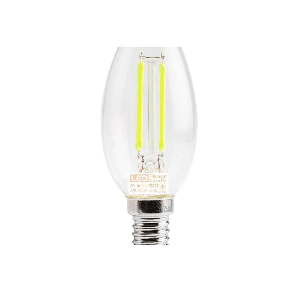 หลอด LED FILAMENT CANDLE 4 วัตต์ สีเขียว E14