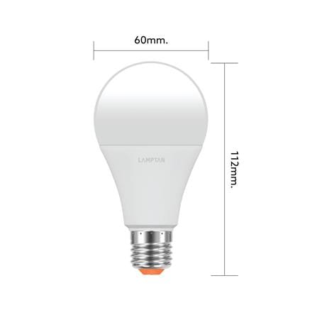 หลอด LED LAMPTAN BULB GLOSS 14 วัตต์ WARM WHITE E27_3