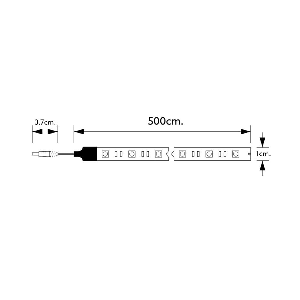 ไฟเส้น LED LAMPTAN STRIP DRIVER 4.8 วัตต์ 5 ม. WARM WHITE