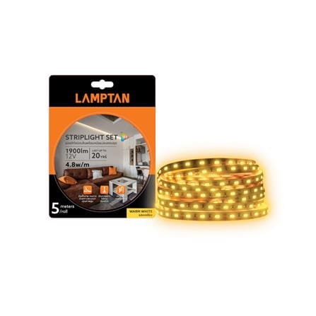 ไฟเส้น LED LAMPTAN STRIP DRIVER 4.8 วัตต์ 5 ม. WARM WHITE_3
