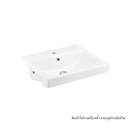 อ่างล้างหน้าฝังครึ่งเคาน์เตอร์ COTTO C02460 สีขาว_0