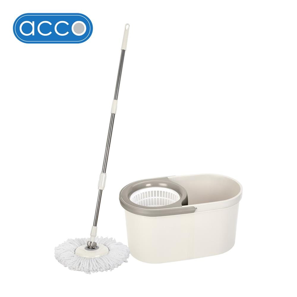 ชุดอุปกรณ์ถังปั่นพร้อมไม้ม็อบ ACCO DS-307 สีเบจ