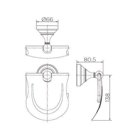 ที่ใส่กระดาษชำระ KARAT FAUCET KB-73-312-53 ROSE GOLD_1