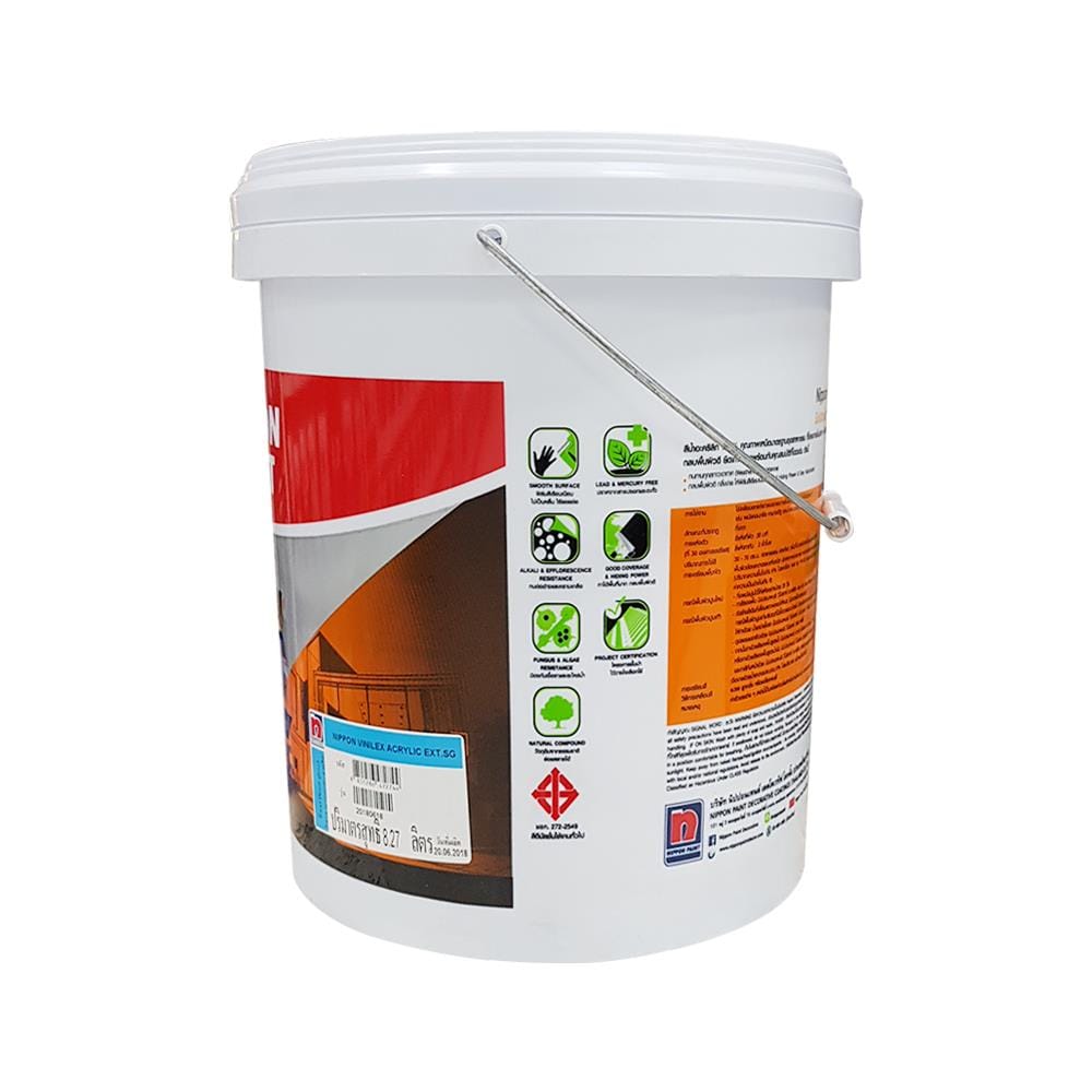 สีน้ำทาภายนอก NIPPON PAINT VINILEX BASE D SG 2.5GL