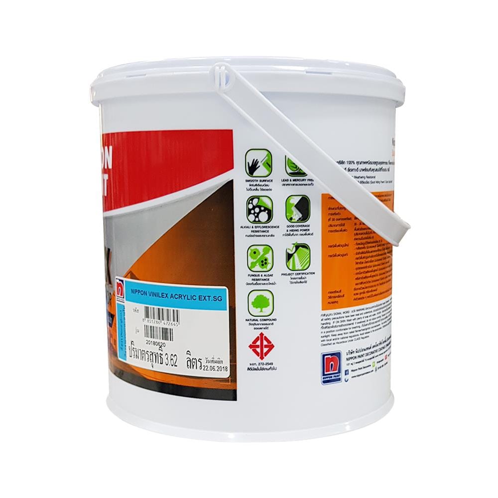 สีน้ำทาภายนอก NIPPON PAINT VINILEX BASE B SG 1GL