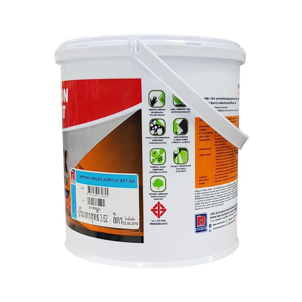 สีน้ำทาภายนอก NIPPON PAINT VINILEX BASE D SG 1GL