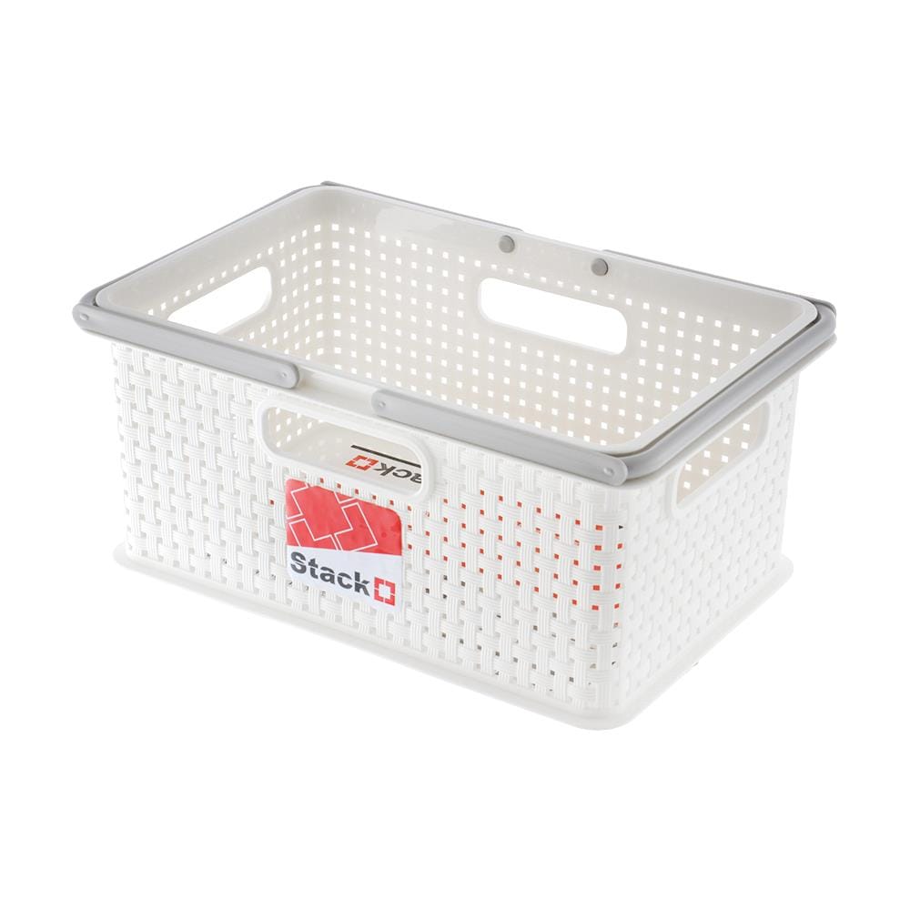 กล่องหูหิ้ว STACKO DW-220 29x19x13.3 ซม. สีขาว_0
