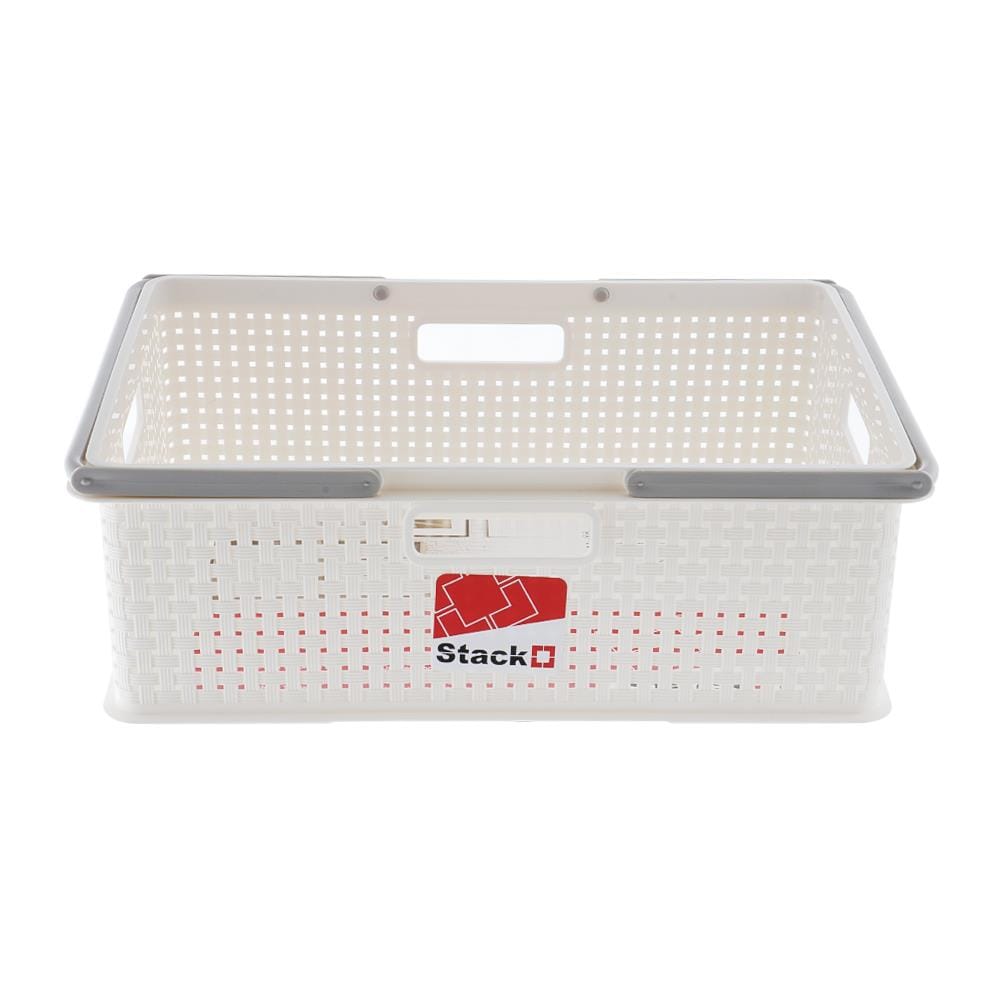 กล่องหูหิ้ว STACKO DW-310 39.2x27.9x13.3 ซม. สีขาว