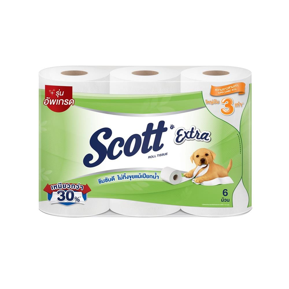 กระดาษชำระ SCOTT EXTRA SP JUMBO ROLL (แพ็ก 6 ชิ้น)