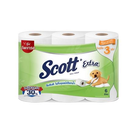 กระดาษชำระ SCOTT EXTRA SP JUMBO ROLL (แพ็ก 6 ชิ้น)_0