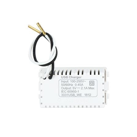 เต้ารับ USB SCHNEIDER 1 ช่อง 2.1 แอมแปร์ 3031USB_WE สีขาว_2