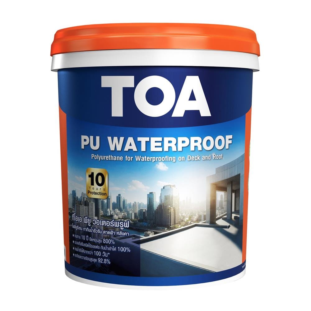 โพลียูรีเทน ทากันน้ำรั่วซึม TOA PU WATERPROOF 20 กก. สีขาว_0
