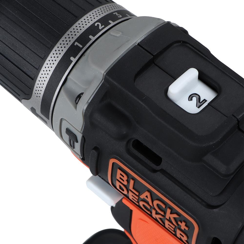 สว่านกระแทกไร้สาย (พร้อมแบตเตอรี่) BLACK&DECKER BDCHD12US1-B1 12 โวลต์