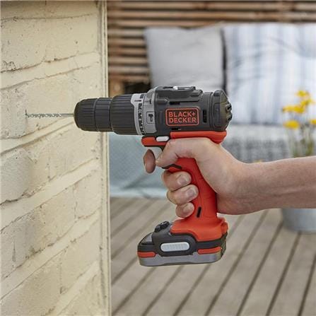 สว่านกระแทกไร้สาย (พร้อมแบตเตอรี่) BLACK&DECKER BDCHD12US1-B1 12 โวลต์_5