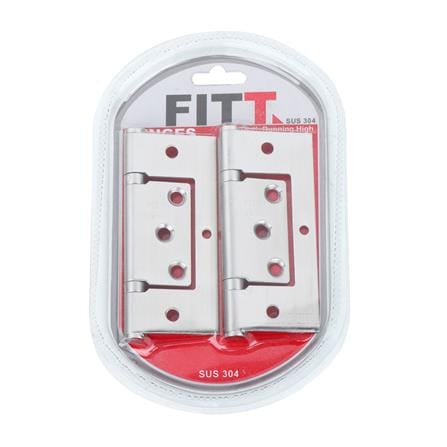 บานพับ 4X3 นิ้ว FITT 268 สีสเตนเลส แพ็ก 2 ชิ้น_2