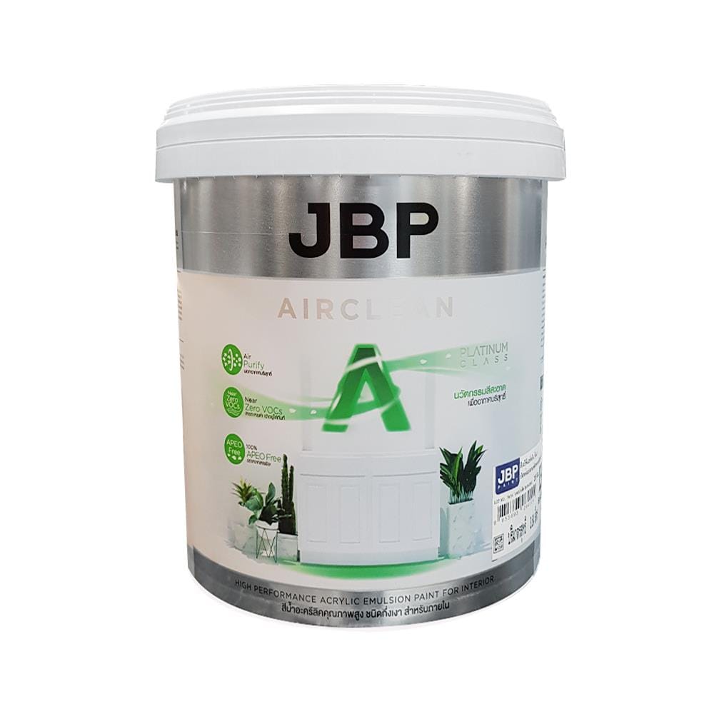 สีน้ำทาภายใน ชนิดกึ่งเงา JBP AIRCLEAN A+ BASE C 2.5 แกลลอน