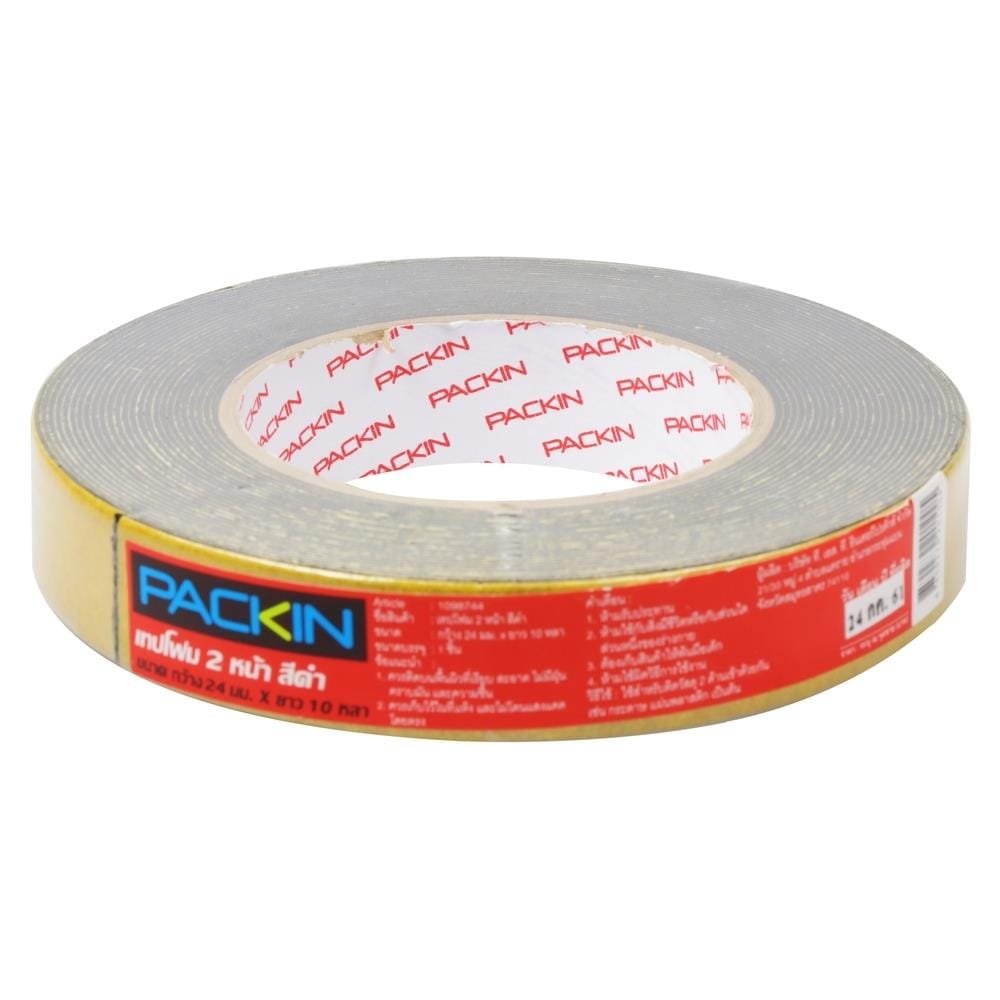 เทปโฟม 2หน้า PACK IN 24 MMX10Y สีนํ้าตาล