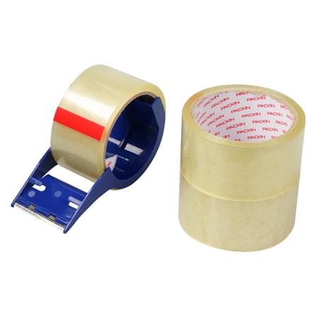 OPP TAPE AND TAPE CUTTER PACK IN 2INX45Y 3EA/OPP TAPE AND TAPE CUTTER PACK IN 2INX45Y 3EA/...