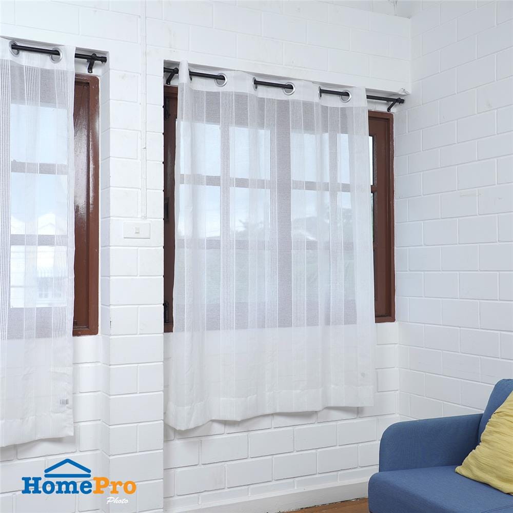 ผ้าม่านโปร่ง EYELET HOME LIVING STYLE TEMPO 150X160 ซม. สีขาว