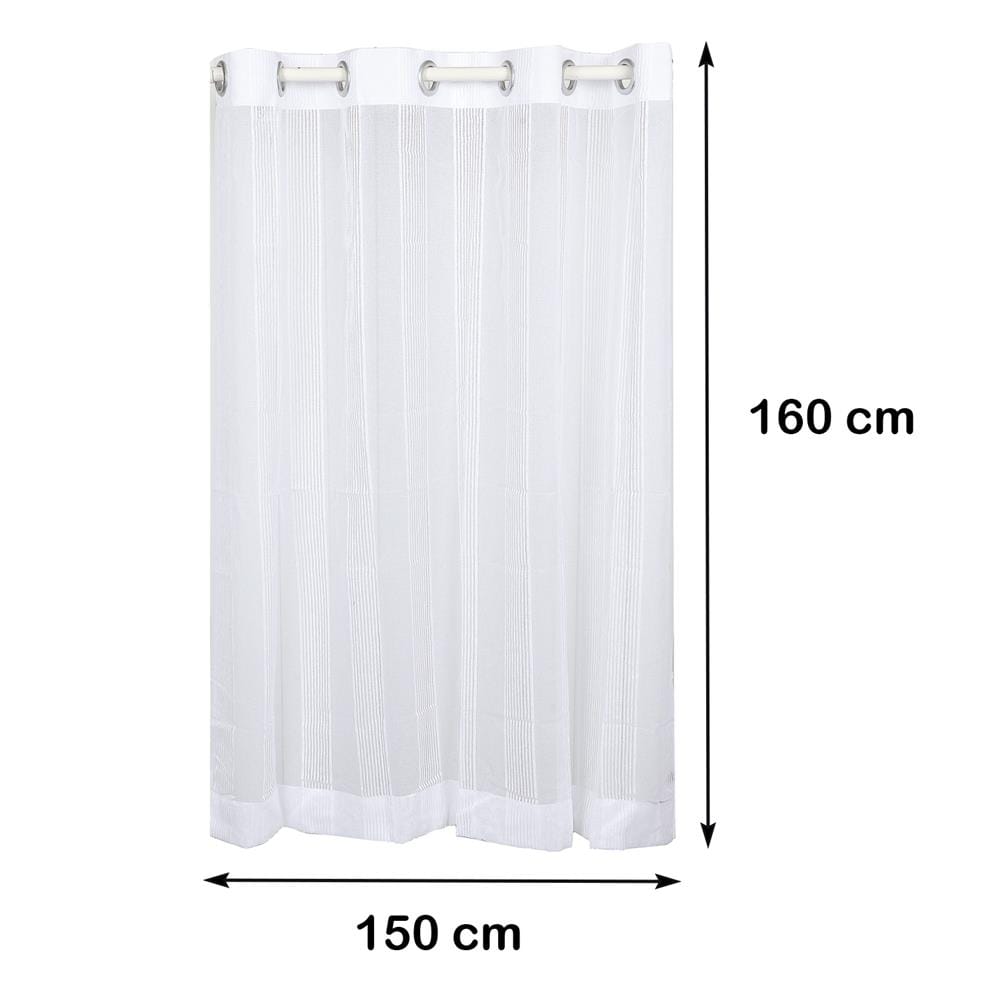 ผ้าม่านโปร่ง EYELET HOME LIVING STYLE TEMPO 150X160 ซม. สีขาว