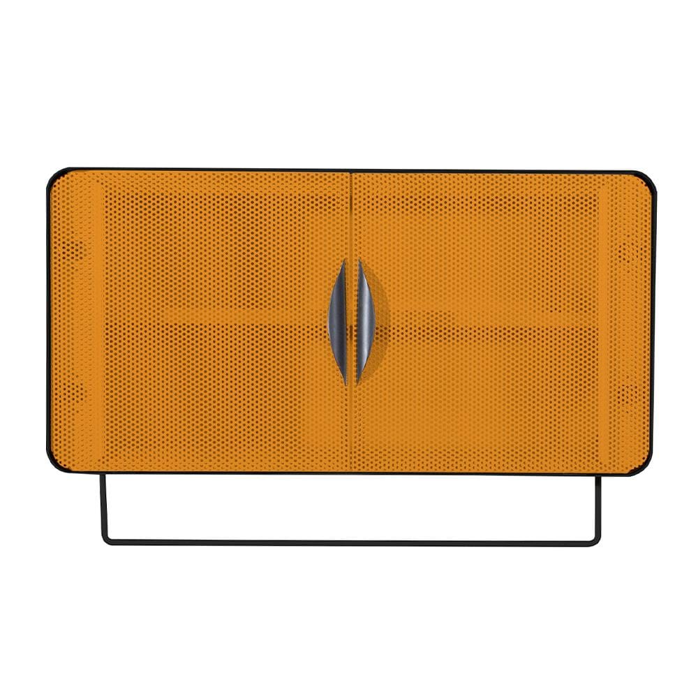 ตู้เหล็กบานเปิดทึบ KIOSK PW-02 สีดำ/ส้ม