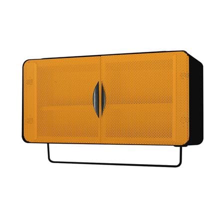 ตู้เหล็กบานเปิดทึบ KIOSK PW-02 สีดำ/ส้ม