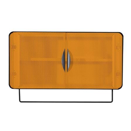 ตู้เหล็กบานเปิดทึบ KIOSK PW-02 สีดำ/ส้ม_1