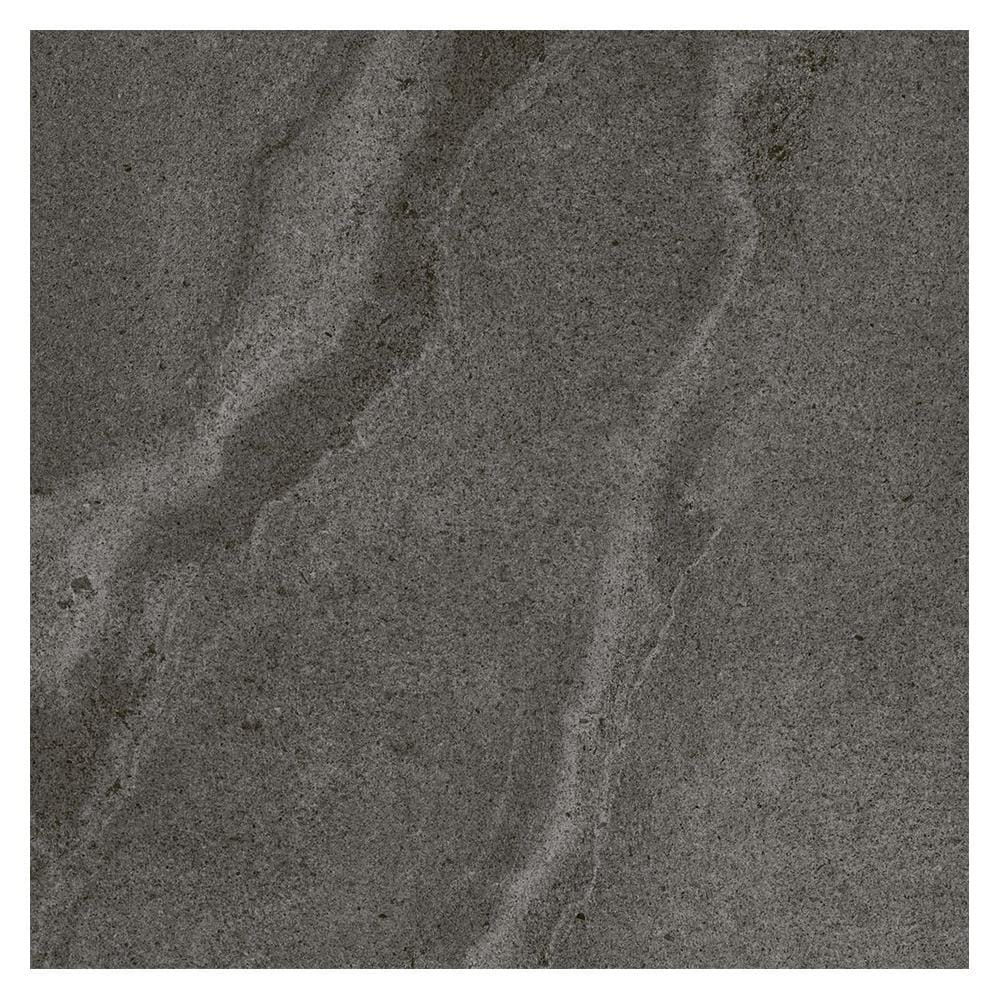 กระเบื้องพื้นพอร์ซเลน  40x40 ซม. CERGRES มิดไนท์ สโตน เทาเข้ม (R)