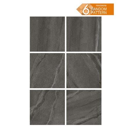 กระเบื้องพื้นพอร์ซเลน  40x40 ซม. CERGRES มิดไนท์ สโตน เทาเข้ม (R)_1