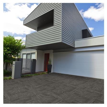 กระเบื้องพื้นพอร์ซเลน  40x40 ซม. CERGRES มิดไนท์ สโตน เทาเข้ม (R)_3