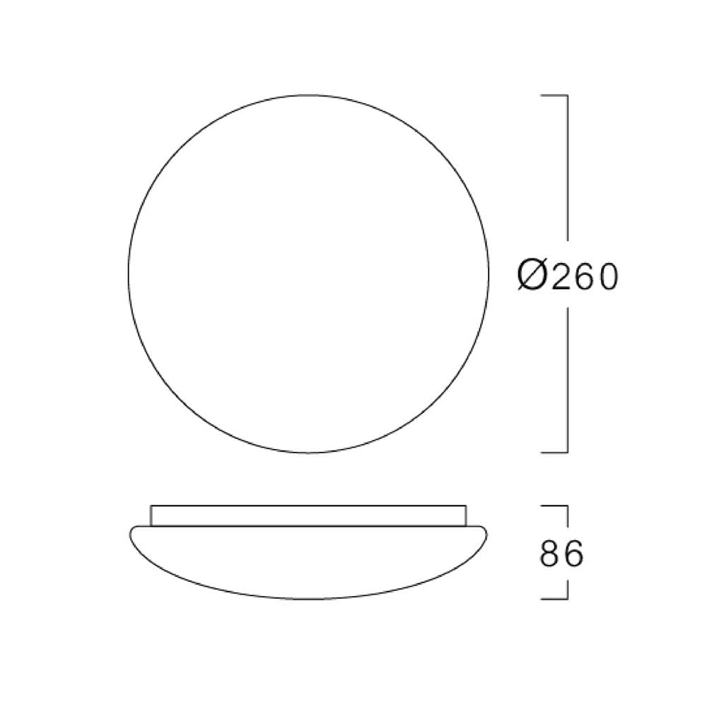 ไฟเพดาน LED L&E 03-A0102 10 นิ้ว 12 วัตต์ DAYLIGHT/COOL WHITE/WARM WHITE สีขาว