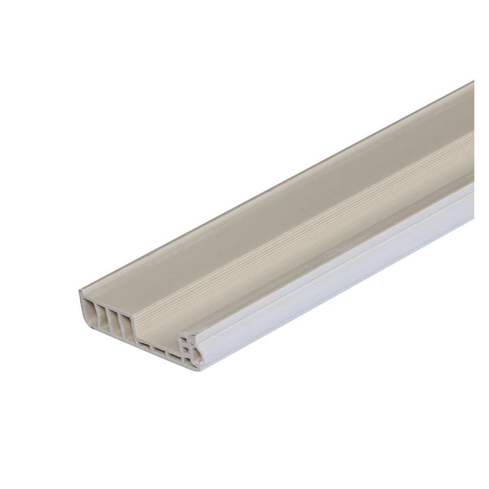 บัววงกบ WPC ECO-DOOR ขอบเรียบ 6X220X1.5 ซม. สีขาว