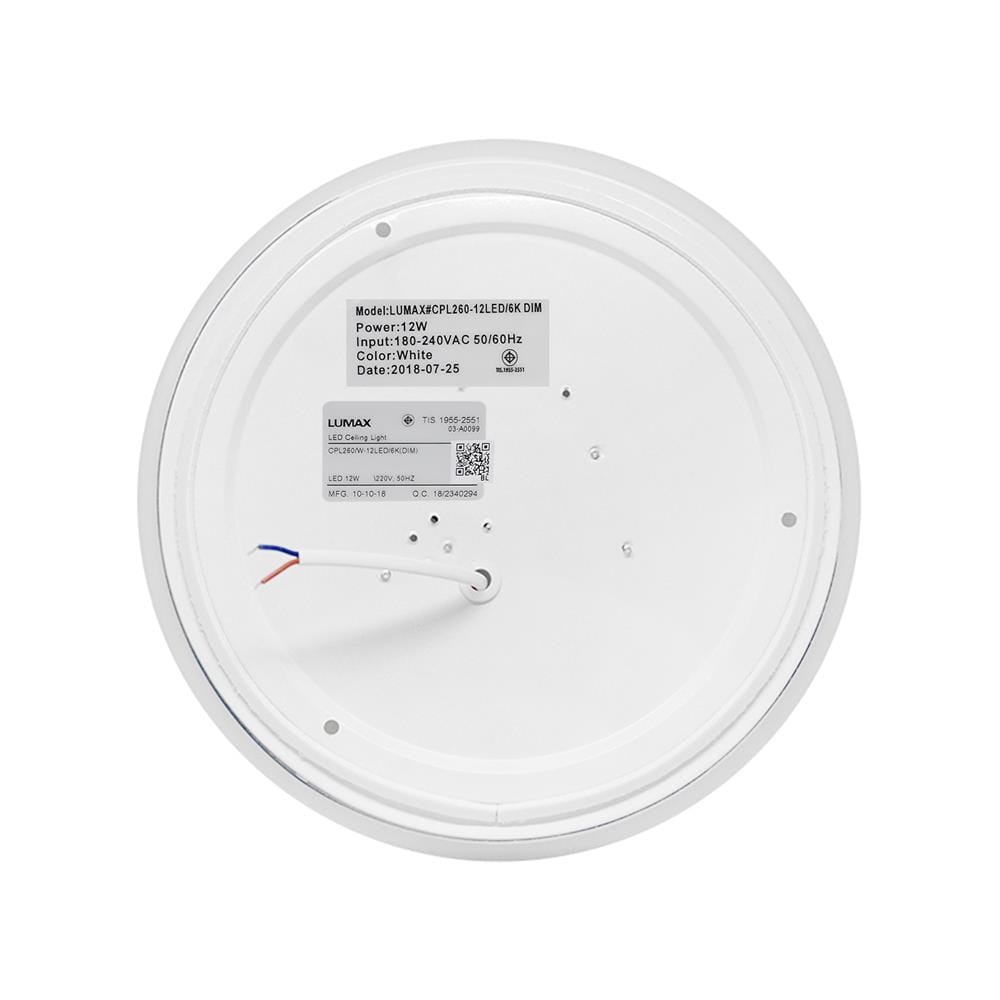ไฟเพดาน LED L&E 03-A0099 10 นิ้ว 12 วัตต์ DAYLIGHT สีขาว