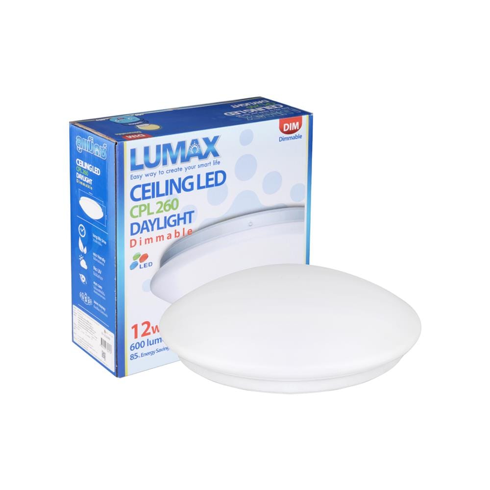 ไฟเพดาน LED L&E 03-A0099 10 นิ้ว 12 วัตต์ DAYLIGHT สีขาว