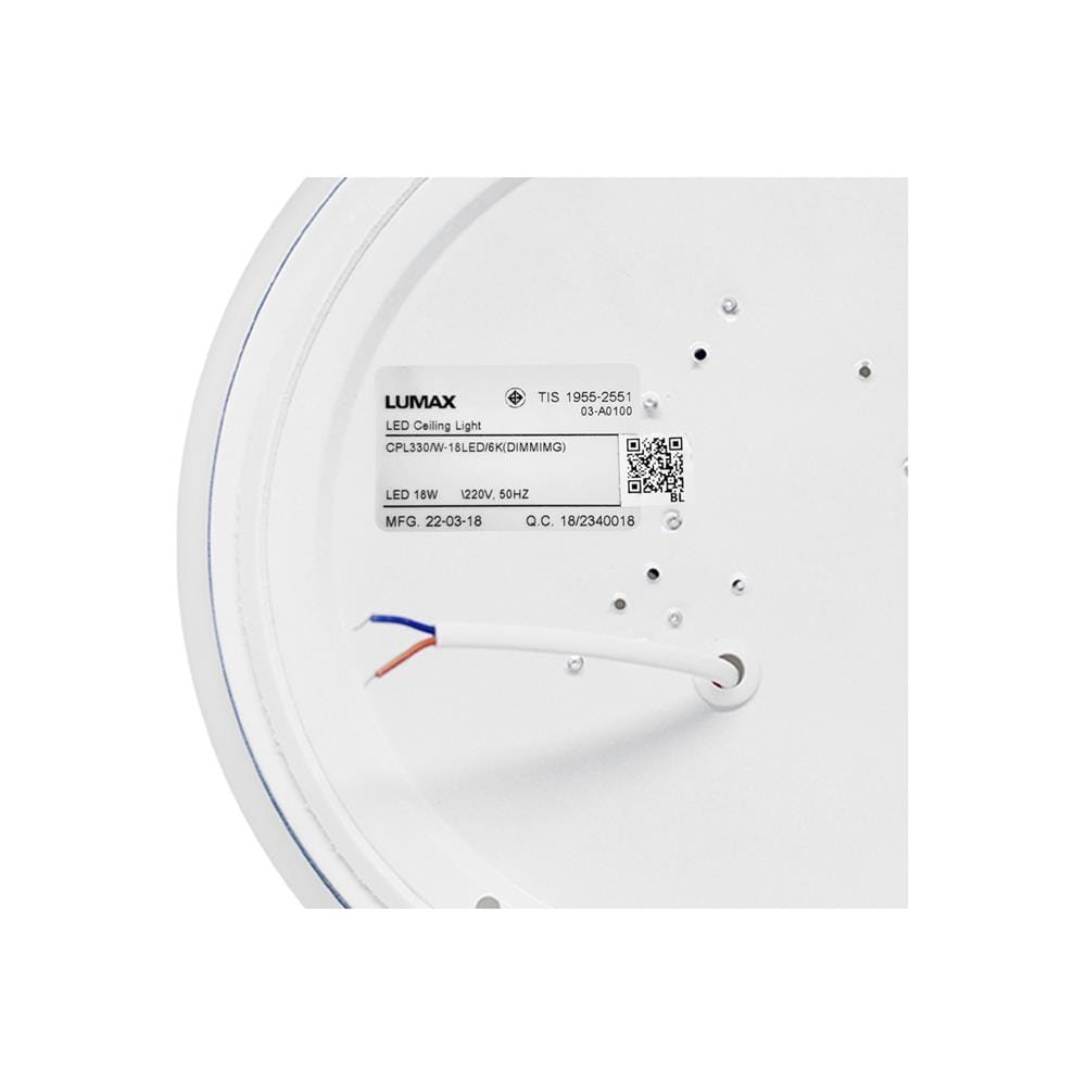 ไฟเพดาน LED L&E 03-A0100 13 นิ้ว 18 วัตต์ DAYLIGHT สีขาว