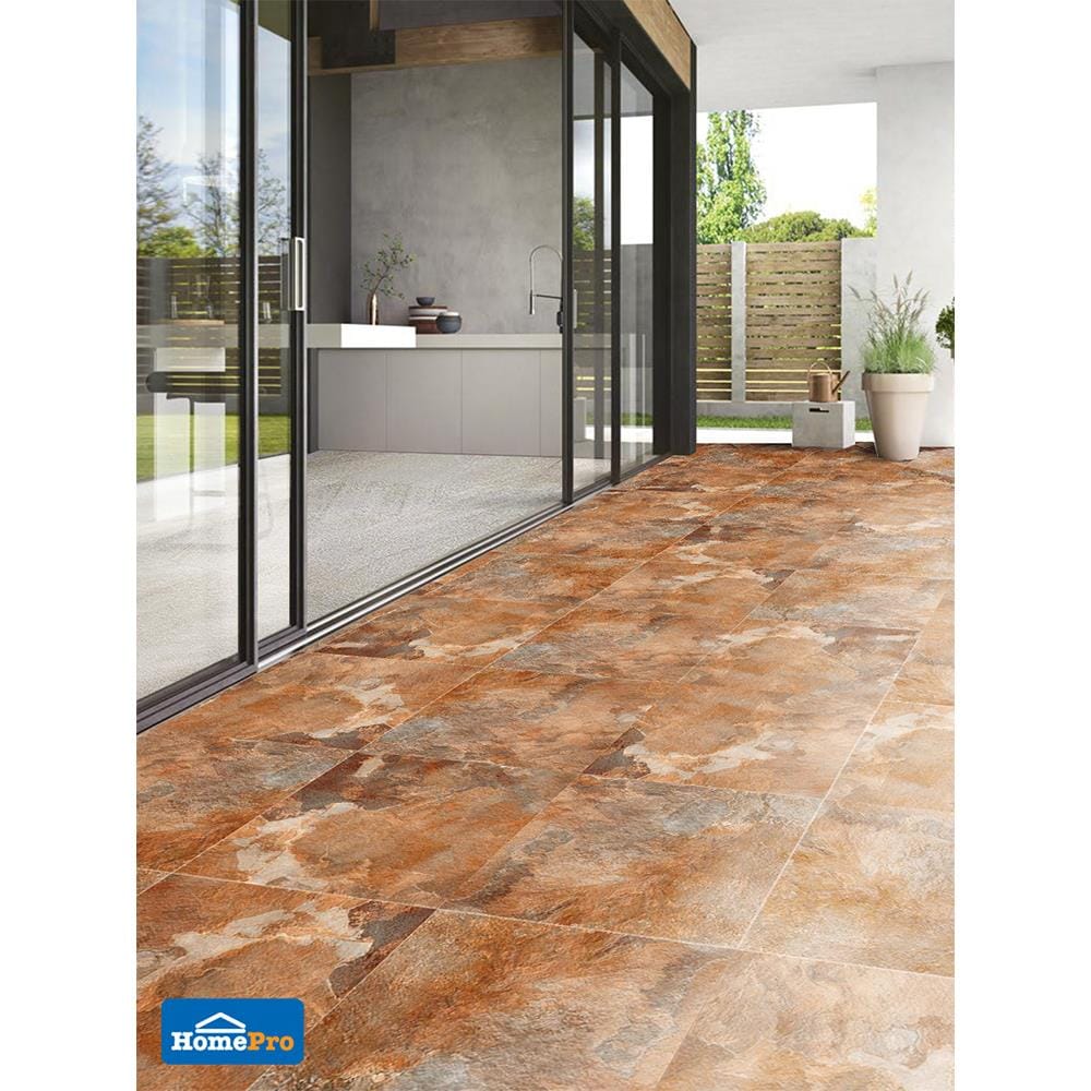 กระเบื้องพื้นพอร์ซเลน  40x40 ซม. CERGRES ซูม่า น้ำตาล A