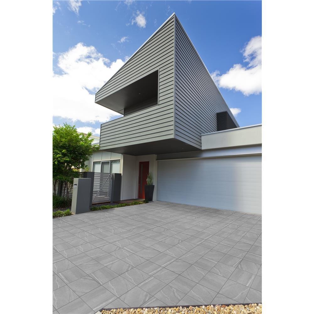 กระเบื้องพื้นพอร์ซเลน  40x40 ซม. CERGRES มิดไนท์ สโตน เทาอ่อน