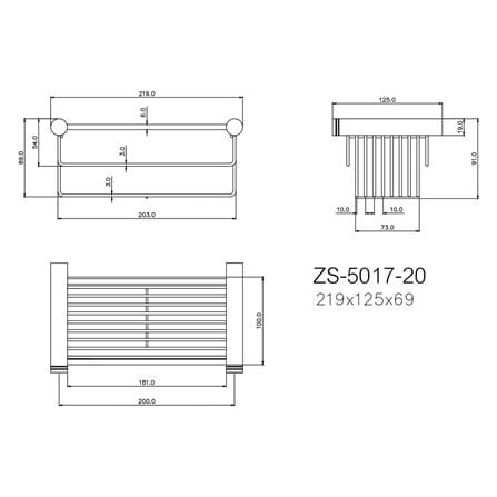 ตะแกรงวางของ WATSON ZS-5017-20 สเตนเลส_1