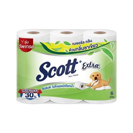 กระดาษชำระ SCOTT EXTRA NATURAL CLEAN (แพ็ก 6 ชิ้น)_0