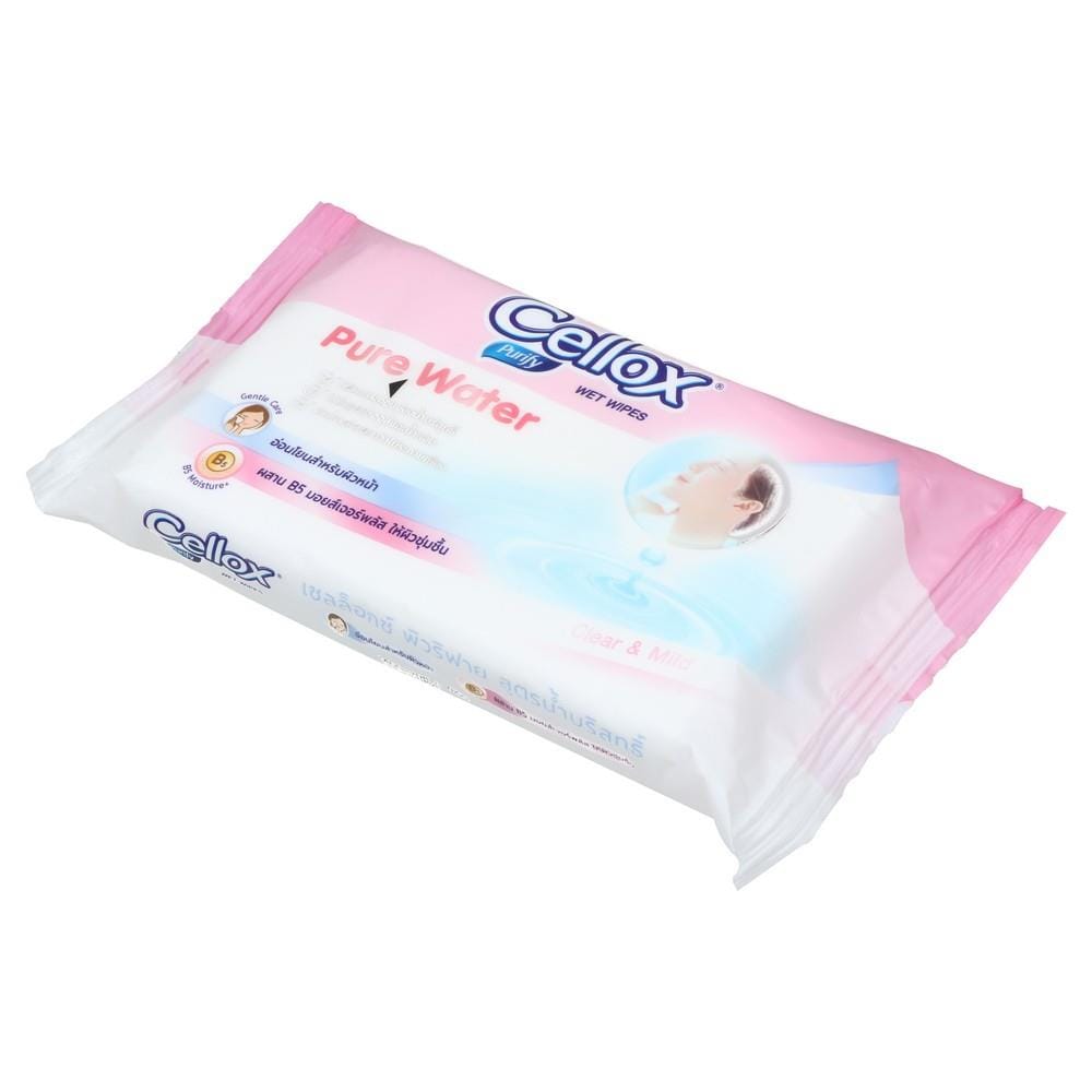 ผ้าเช็ดทำความสะอาด CELLOX PURE WATER 50 แผ่น