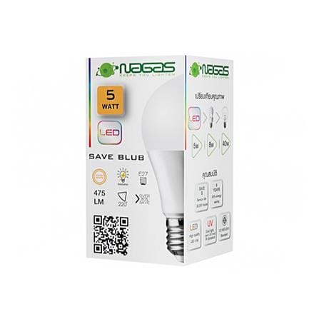 หลอด LED NAGAS SAVE BULB 5 วัตต์ WARM WHITE E27_1