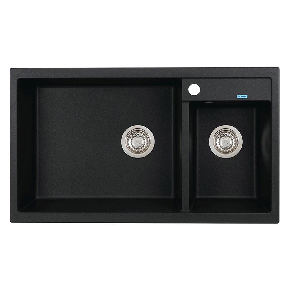 ซิงค์ฝัง 2หลุม BLANCO METRA 9 495.39.099 สีดำ