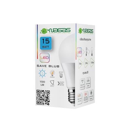 หลอด LED NAGAS Save Bulb 15 วัตต์ DAYLIGHT E27_1