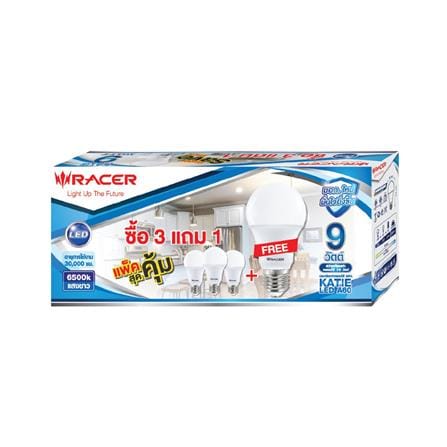 หลอด LED RACER KATIE A60 9 วัตต์ DAYLIGHT E27 (แพ็ก 4 ชิ้น)_4