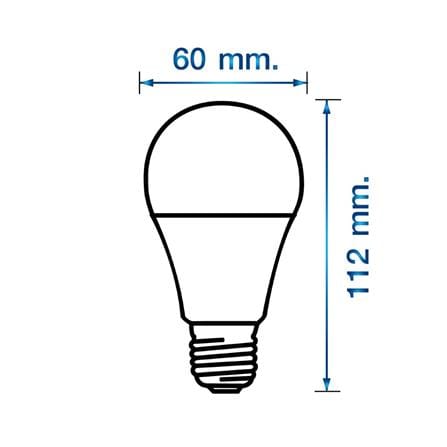 หลอด LED RACER KATIE A60 9 วัตต์ DAYLIGHT E27 (แพ็ก 4 ชิ้น)_6
