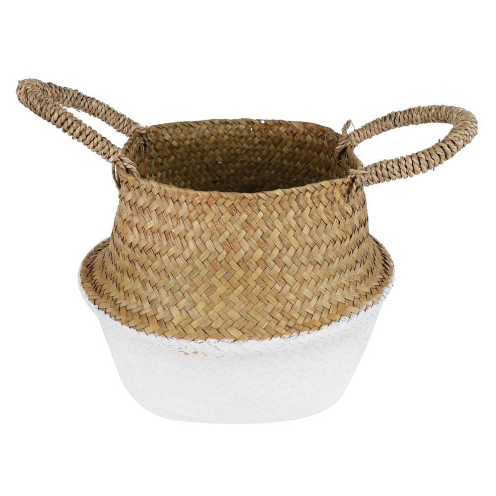 กระถางต้นไม้ทรงตะกร้า SPRING 33 ซม. ไซต์ M สี Natural Wood