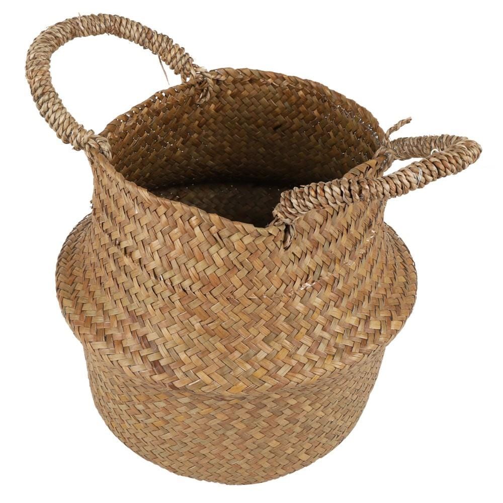 กระถางทรงตะกร้า SPRING ไซส์ S สี NATURAL WOOD