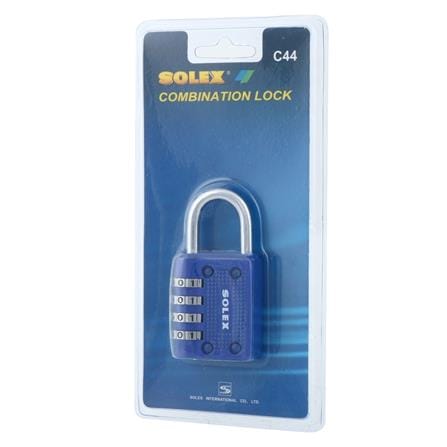 กุญแจรหัส SOLEX C44 40 มม. สีนํ้าเงิน_2